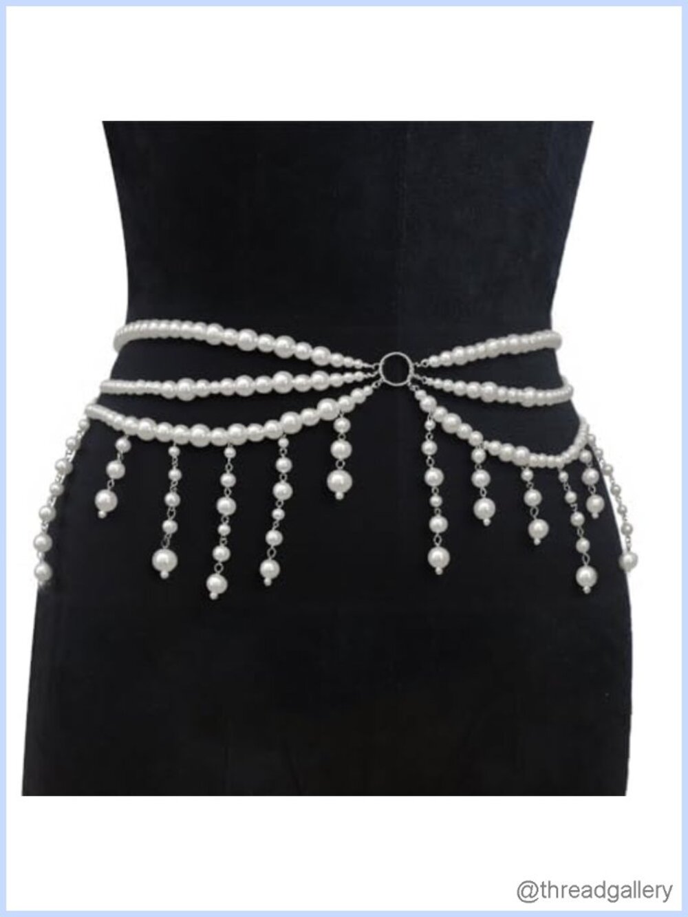 Gothic Body Chain Waist Belt Adjustable Link Belly Chain for Women